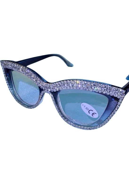 Accessories - 1:50 Blue Rhinestone Cat-Eye READING